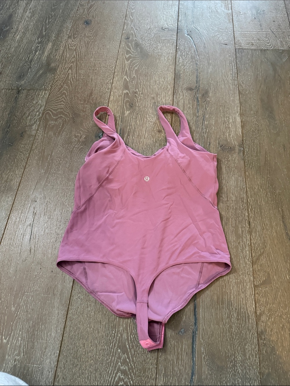 lululemon athletica women’s Rose Pink One-Piece Bodysuit